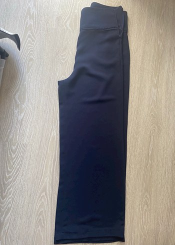 Lacivert Kadın Kumaş Pantolon Midi Boy