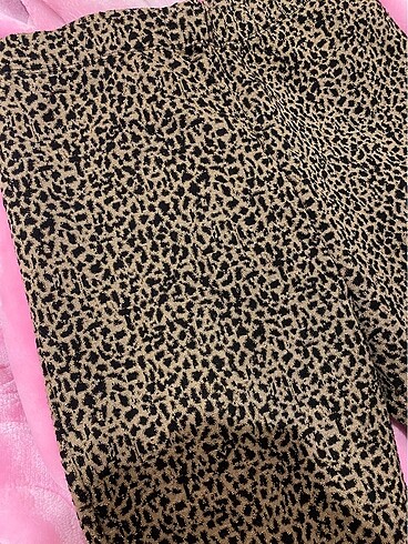 Koton İspanyol paça leopar alt