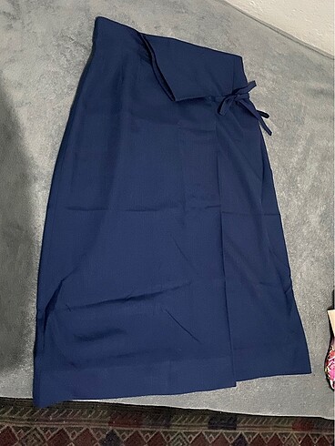 Maxi lacivert etek