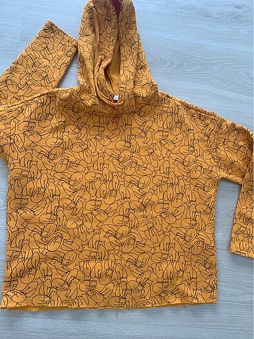 s Beden turuncu Renk Kedili kışlık sweatshirt