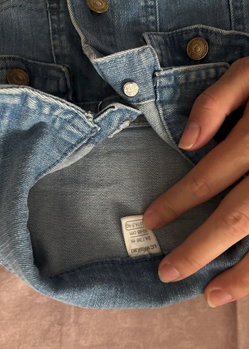LC Waikiki Düğmeli erkek Çocuk Gri Denim Ceket