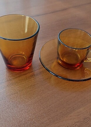 6 lı fincan ve su bardağı takım