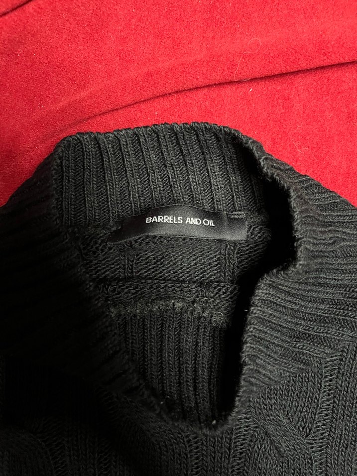 Kadın Siyah Örgü Boğazlı Kazak - Görsel 4