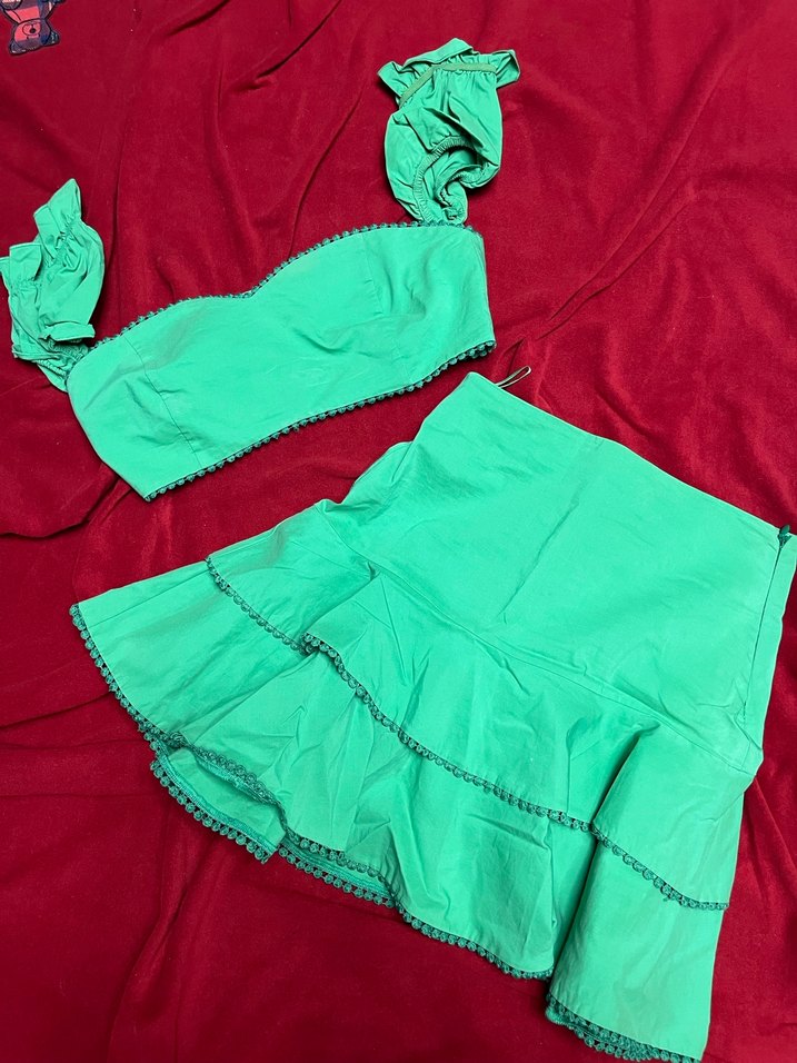 adL yeşil etek takım - Görsel 2