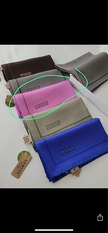 Armine düz renk twill ipek eşarp