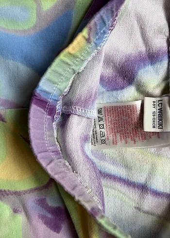 Çok Renkli Tie-Dye Midi İspanyol Paça tayt - Görsel 2