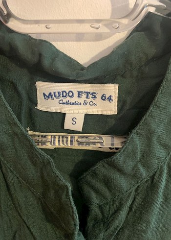 Mudo Yeşil Viskon Düğmeli Kadın Tulum - Görsel 3