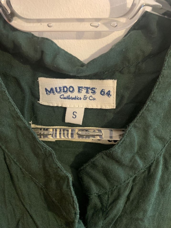 Mudo Yeşil Viskon Düğmeli Kadın Tulum - Görsel 3