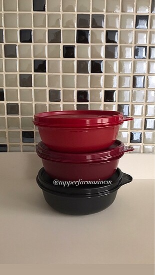 Tupperware Şeker Kap 3 lü