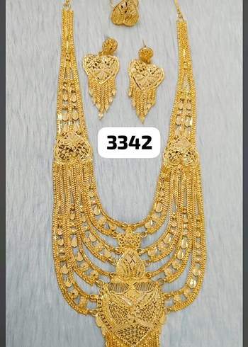 İmitasyon hint takı seti kolye seti - Görsel 4