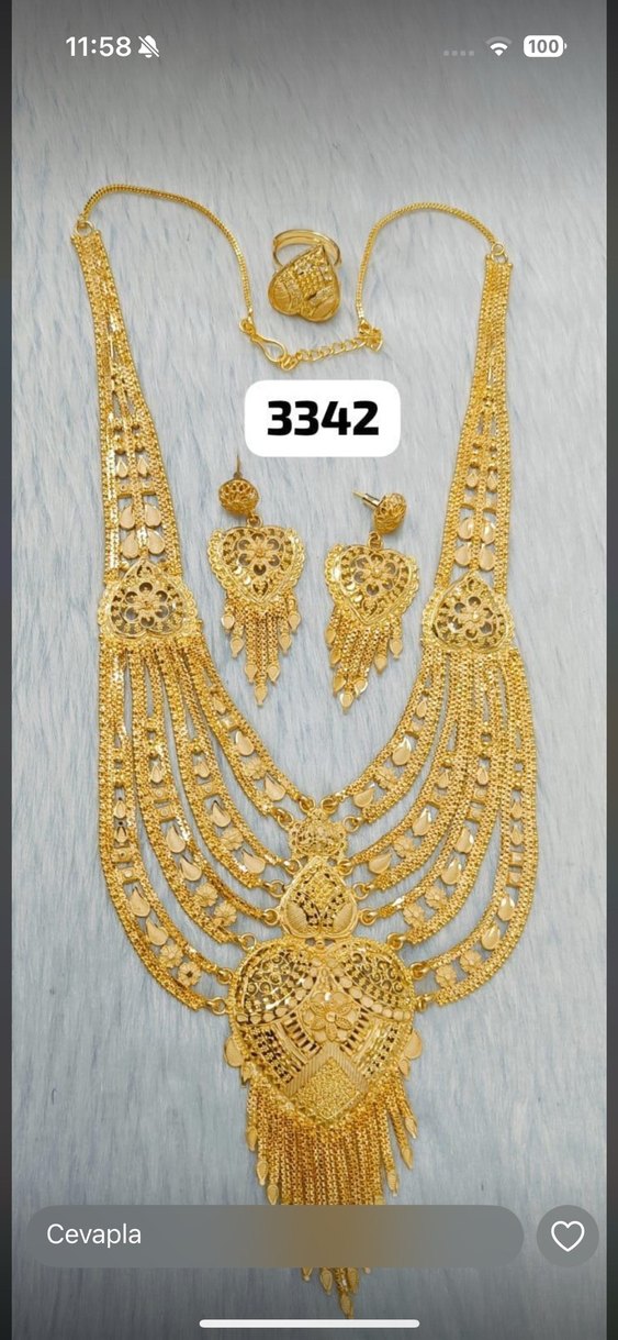 İmitasyon hint takı seti kolye seti - Görsel 3