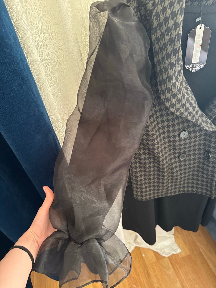 Haki yeşil etek ceket takım - Görsel 2