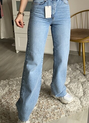 Yüksek Bel Wide leg jeans