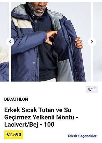Tribord su geçirmez mont - Görsel 6