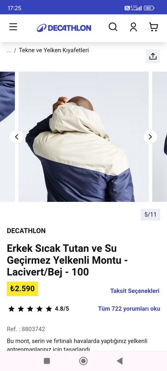 Tribord su geçirmez mont - Görsel 2