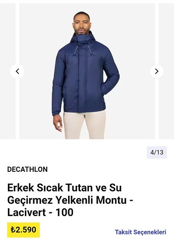 su geçirmez mont L.beden - Görsel 4