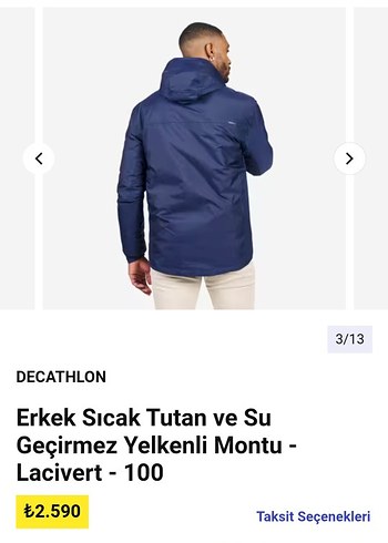 su geçirmez mont L.beden - Görsel 3