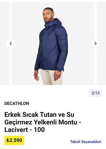 su geçirmez mont L.beden - Görsel 2