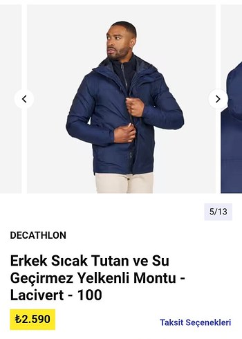 su geçirmez mont L.beden - Görsel 5