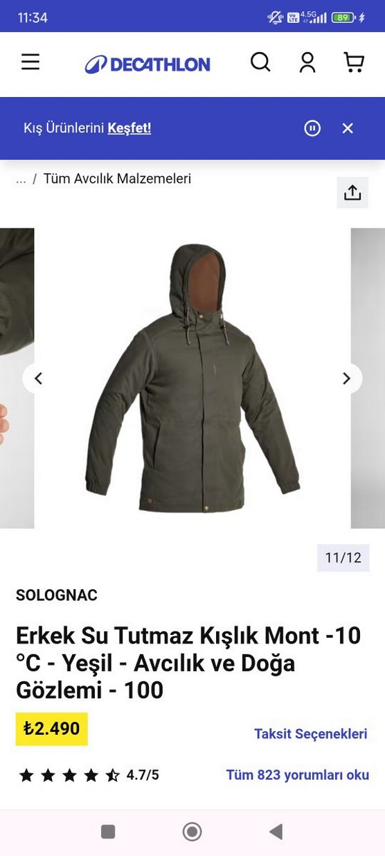 solocnac avcı mont L.beden - Görsel 5