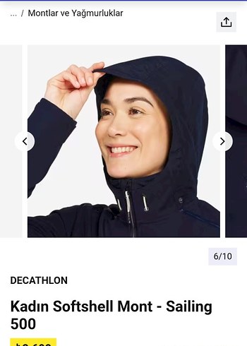 Kadın mont L.beden - Görsel 7