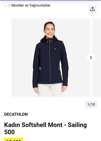 Kadın mont L.beden - Görsel 5