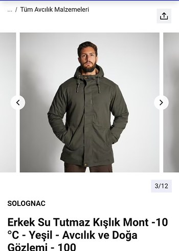 Solocnac avcı mont M.beden - Görsel 2