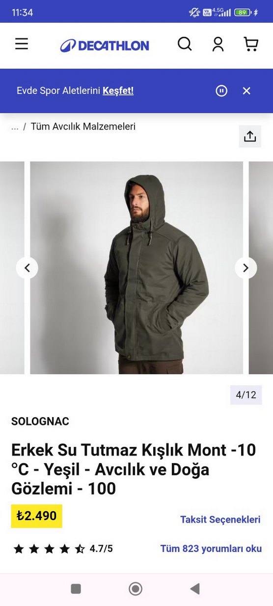 erkek mont S.beden - Görsel 4