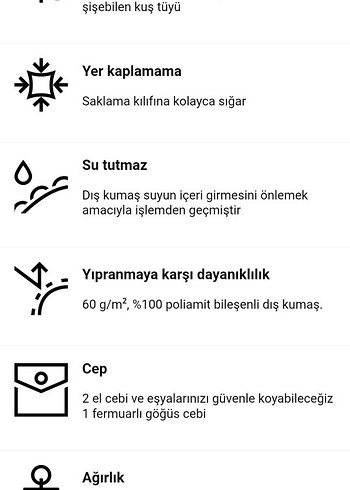 FORCLAZ Siyah Erkek Outdoor Kuş Tüyü Şişme Mont L.beden - Görsel 4