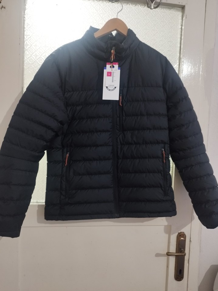 FORCLAZ Siyah Erkek Outdoor Kuş Tüyü Şişme Mont L.beden - Görsel 5