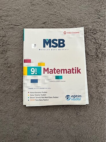 9.sınıf matematik test kitabı