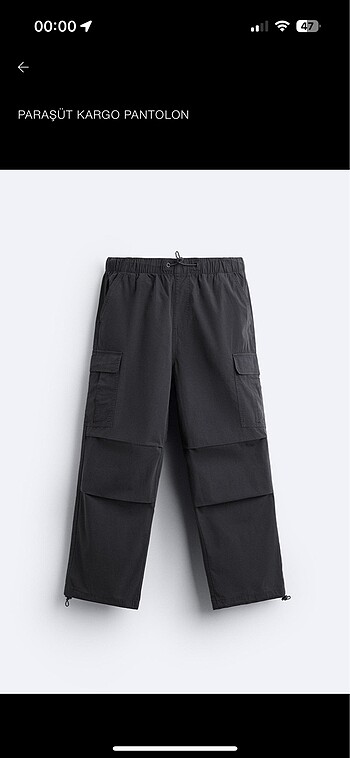 Zara Kargo Pantolon