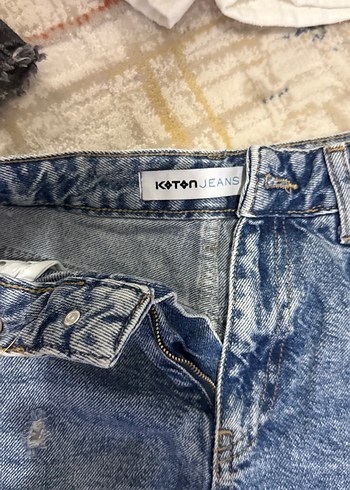 Kadın Renkli Salaş Mini Denim Şortlar - Görsel 5
