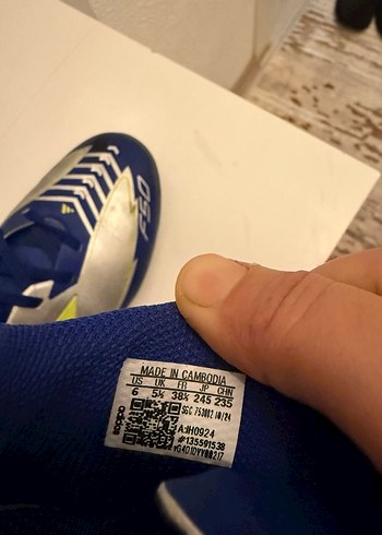 Mavi Erkek Futbol Ayakkabısı Velcro Detaylı - Görsel 5