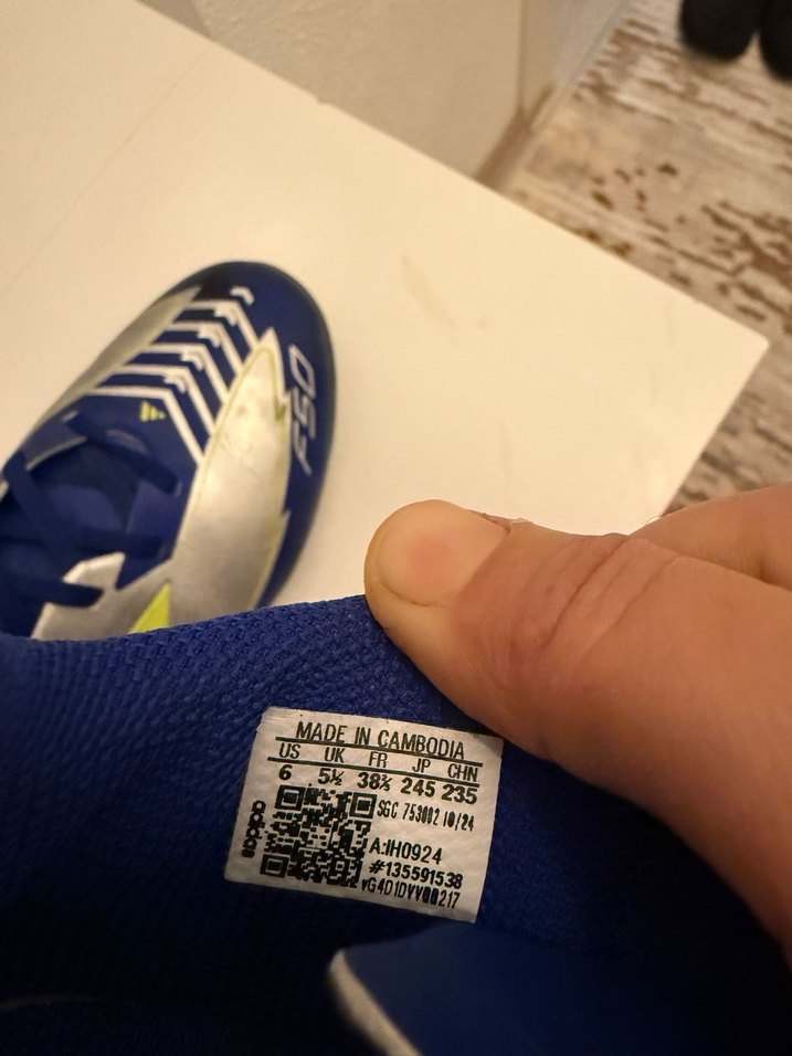 Mavi Erkek Futbol Ayakkabısı Velcro Detaylı - Görsel 5