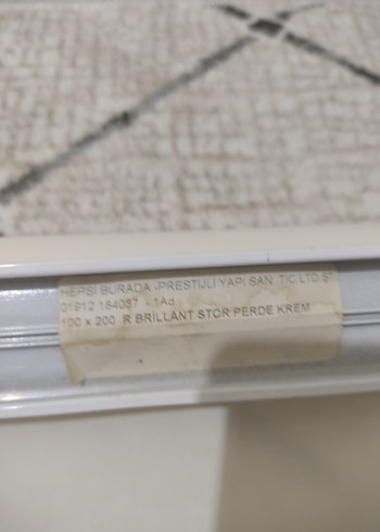 Beyaz Bohem Tarzı Stor Perde - Görsel 2