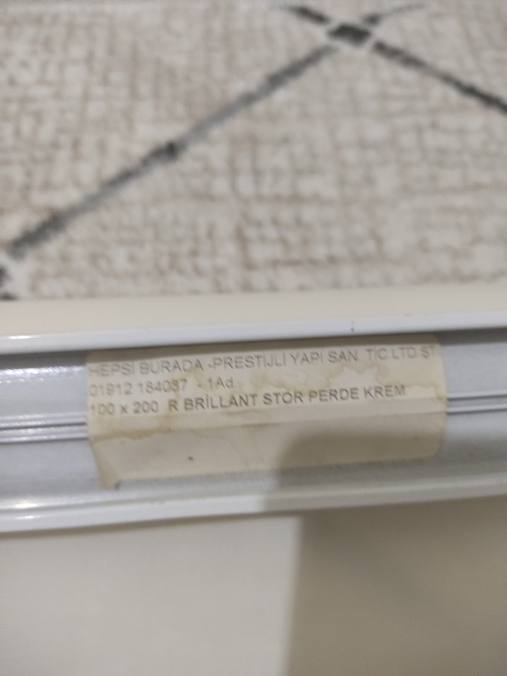 Beyaz Bohem Tarzı Stor Perde - Görsel 2