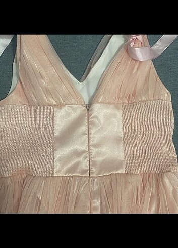 pembe abiye elbise