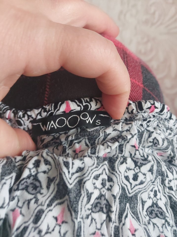 Gri Desenli Bohem yazlık Mini Tulum - Görsel 3