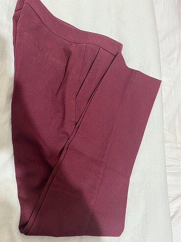 Bordo cigaratte pantolon - Görsel 3