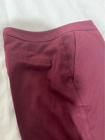 Bordo cigaratte pantolon - Görsel 4