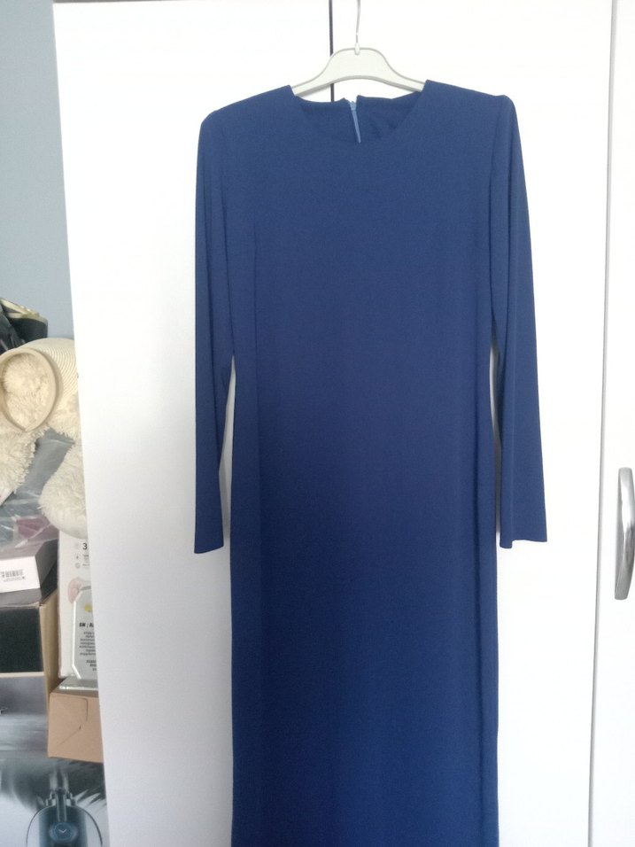 Diger Lacivert Kadın Uzun Kollu Elbise - Görsel 3