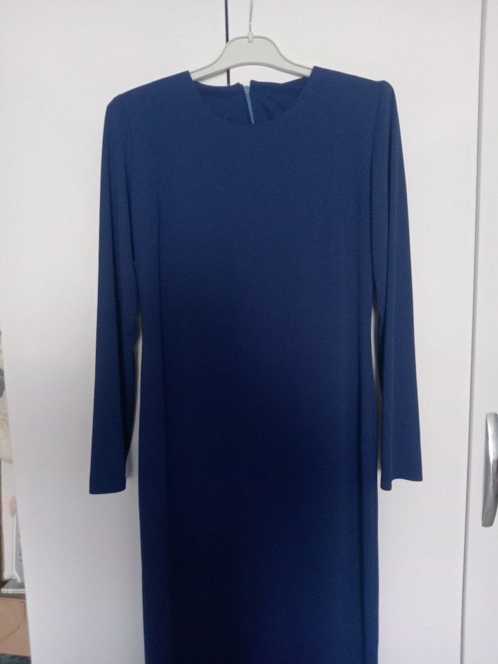 Diger Lacivert Kadın Uzun Kollu Elbise - Görsel 4