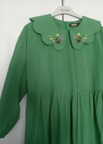 bebe yaka uzun elbise - Görsel 2