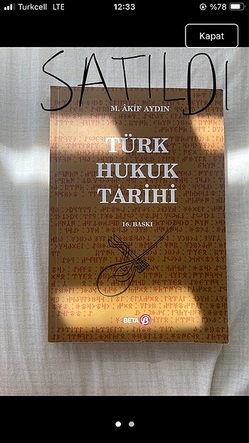 TÜRK HUKUK TARİHİ MEHMET AKİF AYDIN