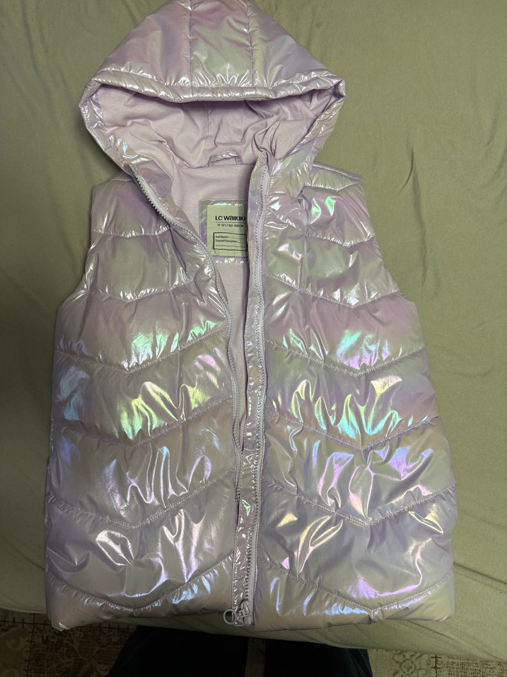 Parlak kız çocuk yelek - Görsel 3