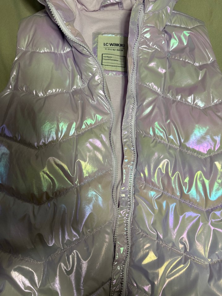 Parlak kız çocuk yelek - Görsel 2