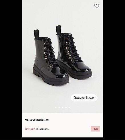 H&M Kız çocuk Rugan Bot