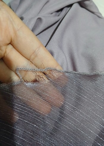 42 Beden mor Renk Uzun Mor Abiye Elbise Yüksek Yakalı