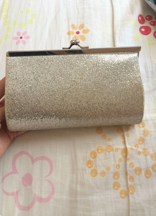 Silver abiye çanta 